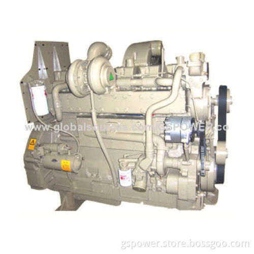 24V electric motor starters, in-line, 6-cylinders, turbocharged marine engine for generator